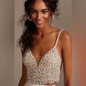Beaded bridal top